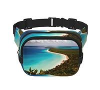 Island of Cuba Sac banane carré double épaisseur Sac de voyage tendance avec Bel réglable, noir, One Size