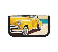 Island of Cuba Trousse en toile de grande capacité, robuste et durable, facile à ranger de manière ordonnée, Noir , Taille unique, Sac à dos d'école