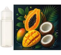 Island Papaya Cream - papaye mangue noix de coco arôme concentré - Vegan - Sasami - 100 ml