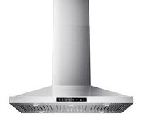Island Range Hotte de cuisine 91,4 cm, 390 CFM avec tactile/geste, montage au plafond, convertible, conduit / sans conduit, ventilateur à 3 vitesses, 3 filtres à déflecteur en acier inoxydable