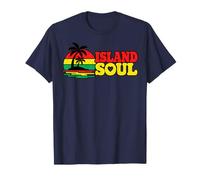 Island Soul Reggae Tropical Palmier Coucher de Soleil T-Shirt