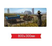 Island Survival Mouse Mat Gaming, 800 X 300 X 3 Mm, Base en Caoutchouc Antidérapante, Précision Et Vitesse Optimales, Compatible avec Les Souris Laser Et Optiques, A