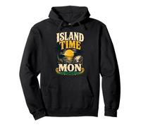 Island Time Mon Tambour dAcier Palmier Plage Tropique Sweat à Capuche