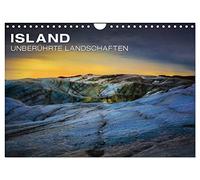 Island - Unberührte Landschaften (Wandkalender 2026 DIN A4 quer), CALVENDO Monatskalender: Jeden Monat ein Stück Island - Die schönsten Wasserfälle und größten Gletscher Europas