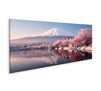islandburner Image sur toile Belles fleurs de cerisier Fuji Montagne Japon Printemps Saison Beau mont Fuji Cerise Photos murales Affiches