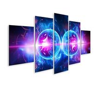islandburner Image sur toile Concept de collision de particules de protons subatomiques et fusion nu ire Images murales Poster