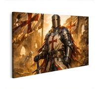 islandburner Image sur toile Croisés dans une ruine de château ruineux à l'heure d'or - Edition K2