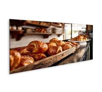 islandburner Image sur toile - Croissants séduisants - Décoration murale pour la cuisine - Panorama - Edition A1