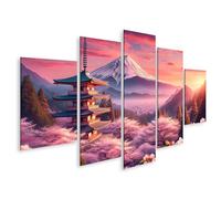 islandburner Image sur toile d'une vue pittoresque au coucher du soleil. Au premier plan, les images Pa pittoresques devraient être des images murales murales poster