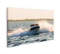 islandburner Image sur toile dynamique Bateau rapide mural salon pour aventuriers - Edition H2