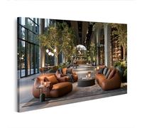 islandburner Image sur toile élégante cuivrée - Décoration murale pour salon - Pour les amateurs de design - Edition G2