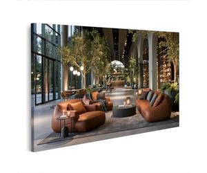 islandburner Image sur toile élégante cuivrée - Décoration murale pour salon - Pour les amateurs de design - Edition G2