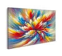 islandburner Image sur toile explosion colorée de couleurs et de formes œuvre d'art peinture créativité images images murales poster