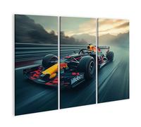 islandburner Image sur toile Formule Un Voiture au coucher du soleil Course Images murales Affiches