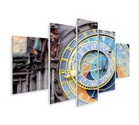 islandburner Image sur toile Horloge astronomique de Prague Vue détaillée Images murales 170 x 80 cm