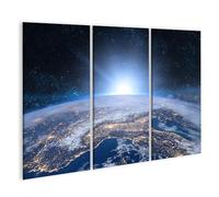 islandburner Image sur toile Lever de soleil sur Terre vu de l'espace Images murales Poster