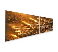 islandburner Image sur toile macro d'une machine à écrire avec touches brillantes - 2 pièces