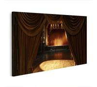 islandburner Image sur toile - Magnifique rideau en velours devant Art Déco - Décoration murale - Edition T2