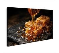 islandburner Image sur toile Miel liquide sur nid d'abeilles Produit naturel pour la cuisine et la santé - Edition Q1