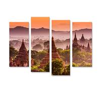 islandburner Image sur toile - Motif vieux temple du Bagan Myanmar