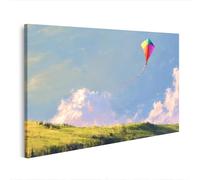 islandburner Image sur toile - Motif vol de dragon ludique - Pour chambre d'enfant - Édition Y1