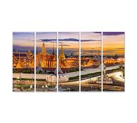 islandburner Image sur toile, paysage de Bangkok, Thaïlande, temple, émeraude, Bouddha, grand palais, poster mural