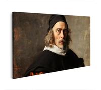 islandburner Image sur toile Portrait d'un homme aux cheveux gris et chapeau noir - Édition J2