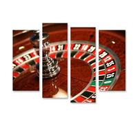 islandburner Image sur toile représentant une boule de roulette qui tourne autour des jeux de chiffres