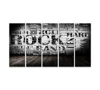islandburner Image sur toile Rock Musique Mur Texture Noir Blanc Images Murales Poster