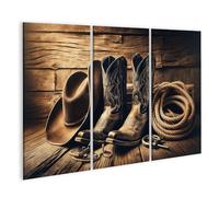 islandburner Image sur toile Scène de cowboy rustique : l'héritage du Far West, images murales Poster mural