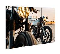 islandburner Image sur toile Vintage Custom Motorcycle Cafe Racer Murale Salon Home Office Poster Images GBZV-3Px