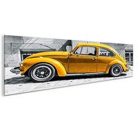 islandburner Images sur toile motif coccinelle culte voiture Beetle panorama XXL Poster mural Décoration de salon Marque islandburner