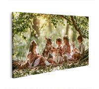 islandburner Impression sur toile - Animaux de la forêt enchanteurs - Poster pour chambre d'enfant - Édition Z2