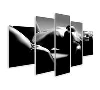islandburner Impression sur toile - Corps sexy - Jeune femme - Lingerie érotique - Toile 170 x 80 cm - 5 pièces