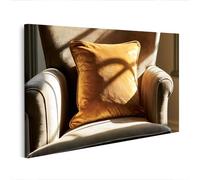 islandburner Impression sur toile Coussin en velours confortable à la lumière chaude Décoration de salon pour les amateurs de détente - Edition Z1