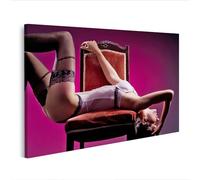 islandburner Impression sur toile Fashion Shoot Jeune Femme Lingerie érotique pour chambre à coucher Fétiche BD - Toile 100 x 57 cm
