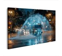 islandburner Impression sur toile motif camion de pompier dynamique pour le bureau - Pour les héros du quotidien - Édition K1