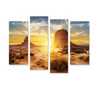islandburner Impression sur toile Motif coucher de soleil Monument Valley USA Canyons Arizona