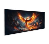 islandburner Impression sur toile représentant le phénix des cendres dans une splendeur et une beauté flamboyantes