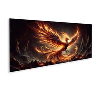 islandburner Impression sur toile représentant le phénix montée des cendres dans une splendeur flamboyante et des braises