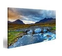 islandburner Impression sur toile Sligachan Glen Marsco Berg Skye Inner Hébrides dans les Highlands Écosse