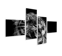 islandburner Impression sur toile Sumatra Tiger Roaring - Poster mural