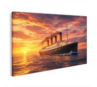 islandburner Impression sur toile Titanique majestueuse - Pour salon - Pour les amateurs d'histoire - Edition T2