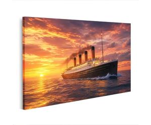 islandburner Impression sur toile Titanique majestueuse - Pour salon - Pour les amateurs d'histoire - Edition T2