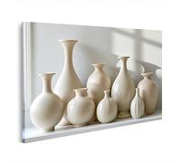 islandburner Impression sur toile - Vases en céramique élégants - Ensemble de décoration pour salon - Parfait pour les minimalistes - Edition O1