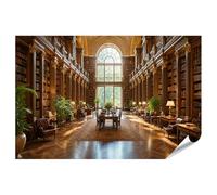 islandburner Poster de qualité supérieure - Bibliothèque majestueuse - Tableau mural pour bureau - Parfait pour les amateurs de livres - Standard