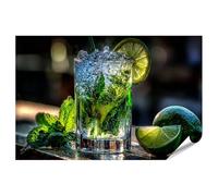islandburner Poster de qualité supérieure - Cocktail de mojito rafraîchissant avec citron vert et menthe - Standard