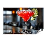 islandburner Poster de qualité supérieure - Cocktail rafraîchissant avec citron vert dans un verre - Grand format