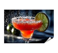 islandburner Poster de qualité supérieure - Cocktail rafraîchissant avec citron vert et bord salé pour la décoration murale - Grand format