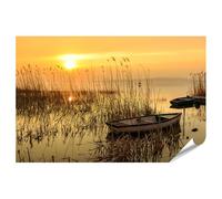 islandburner Poster de qualité supérieure - Coucher de soleil magique sur le lac - Tableau mural pour salon pour les amoureux de la nature - Standard